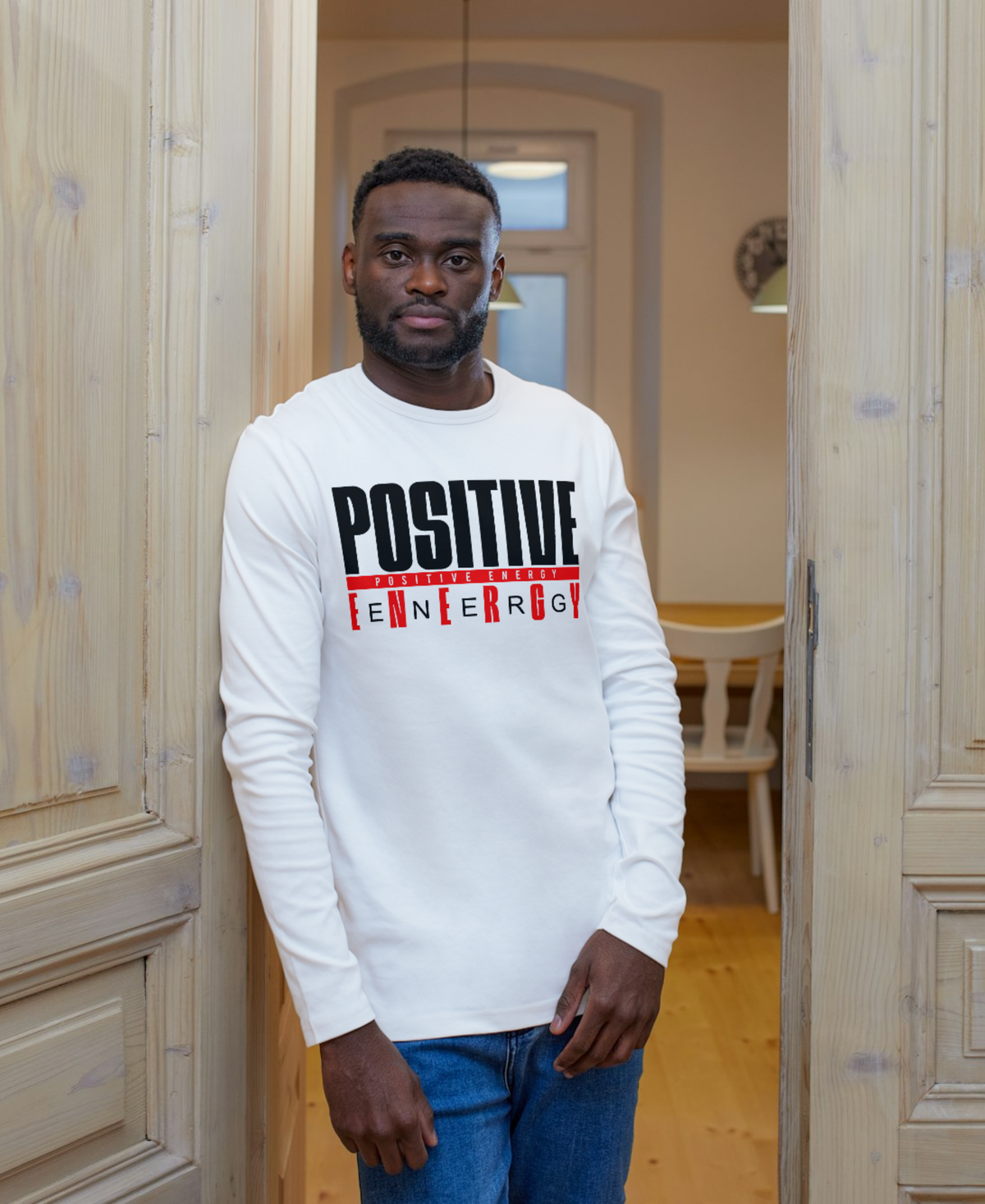 Men's Full Sleeve Positive Energy T-Shirt