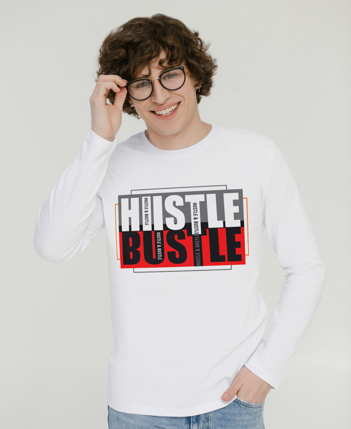 Men's Full Sleeve Hustle & Flow T-Shirt