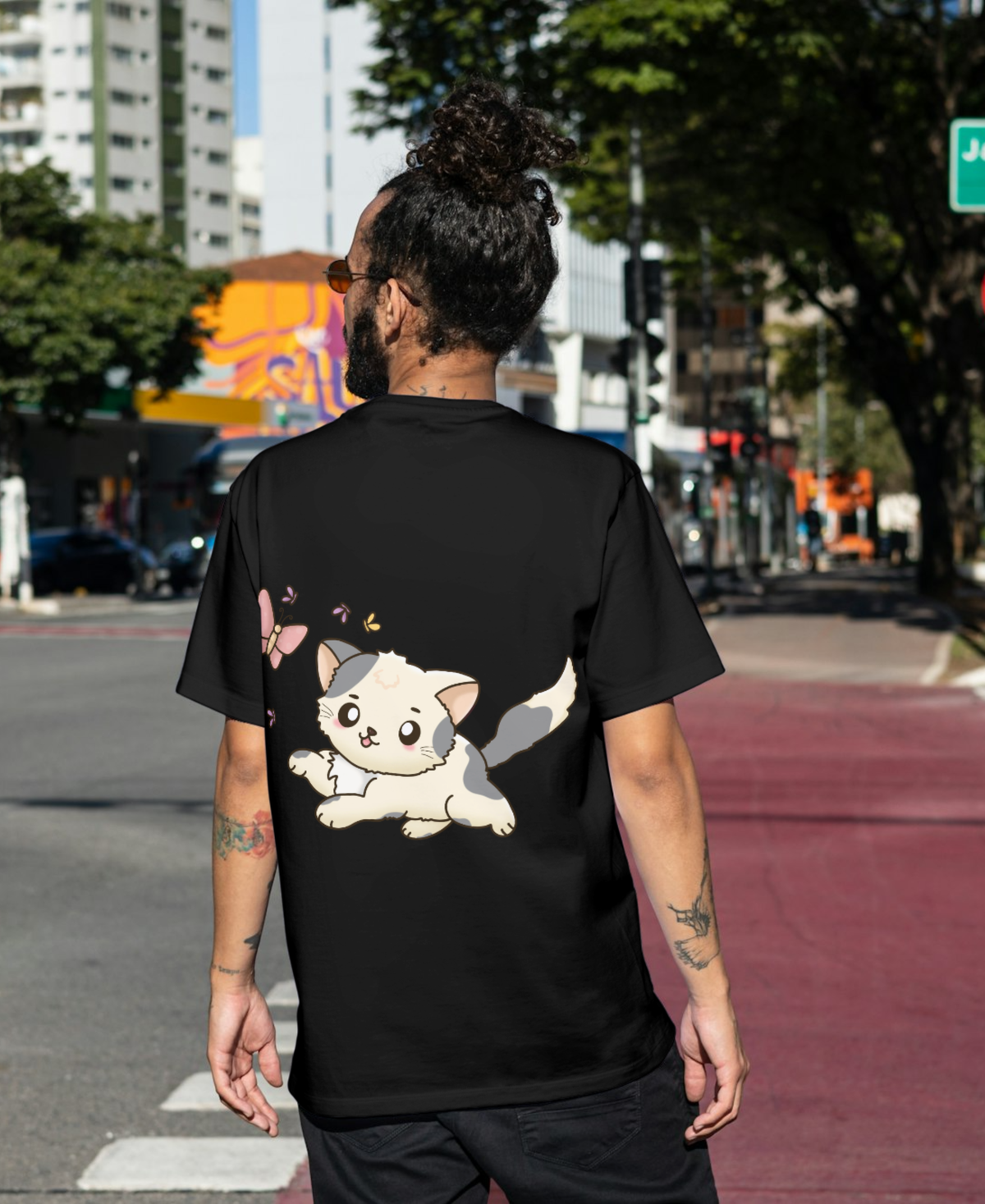 Unisex Oversized Cloud Kitty T-Shirt