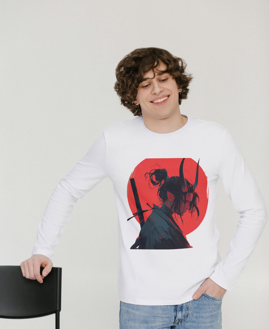 Men's Full Sleeve Shadow Samurai T-Shirt